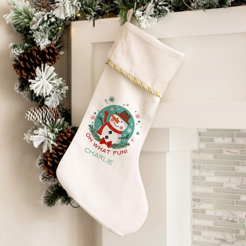 Personalized Merry and Bright Velvet-trimmed Christmas Stockings -  - Wingpress Designs