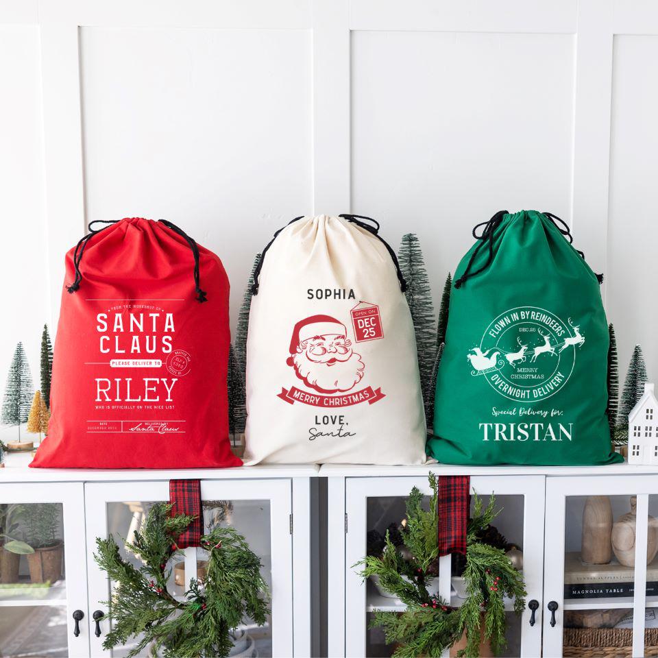Custom christmas hotsell gift bags