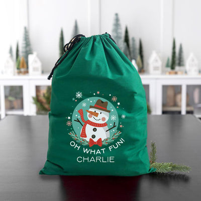 Personalized Kids' Cotton Santa Bags -  - Wingpress Designs