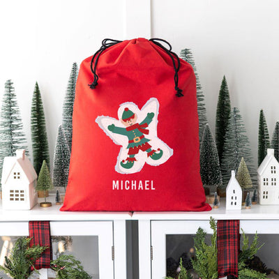 Personalized Kids' Cotton Santa Bags -  - Wingpress Designs