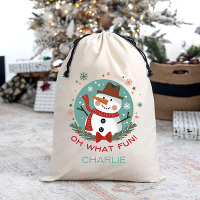 Personalized Kids' Cotton Santa Bags -  - Qualtry