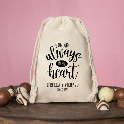 Personalized Valentine's Day Small Gift Bags - Calligraphy Designs -  - Qualtry