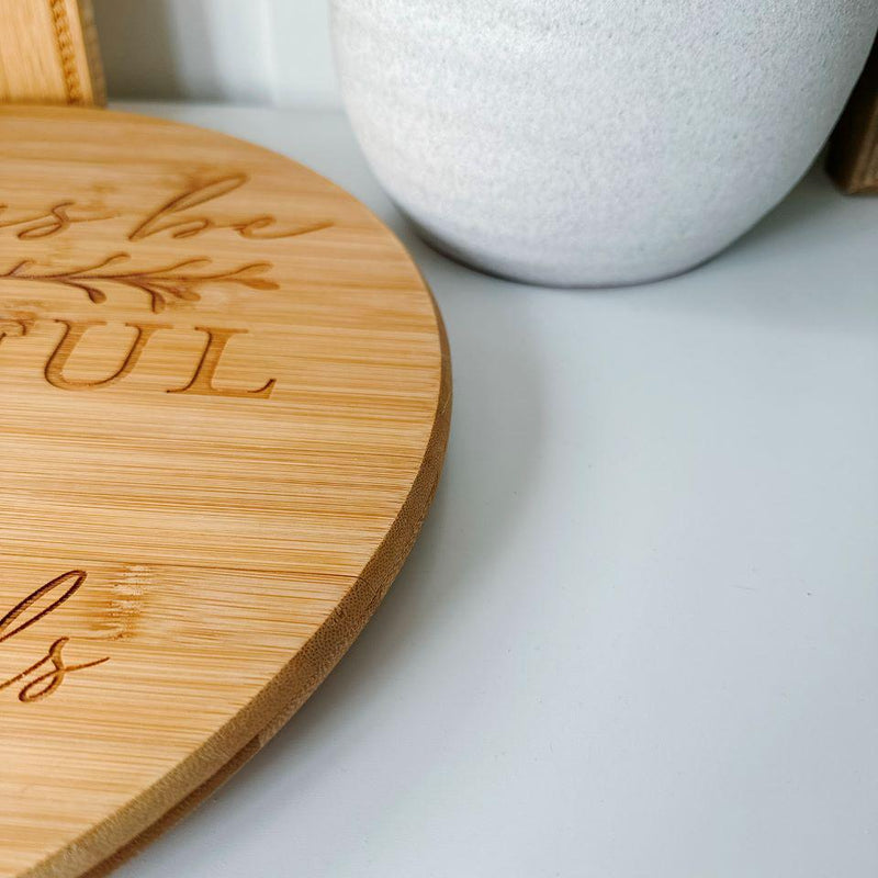 Personalized Bamboo Lazy Susan -  - Qualtry