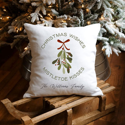 Personalized Woodland Christmas Throw Pillow Covers -  - Wingpress Designs