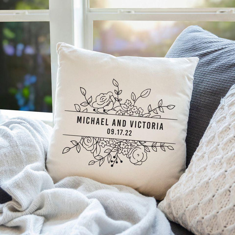 Personalized Wedding Throw Pillow Covers -  - Wingpress Designs