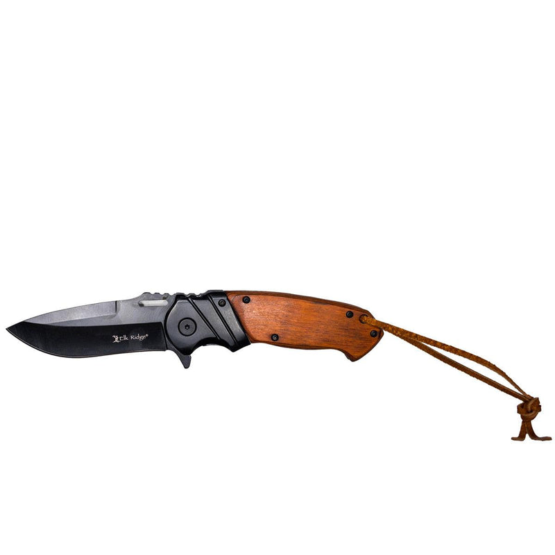 Personalized Brown Pakkawood Handle Pocket Knife -