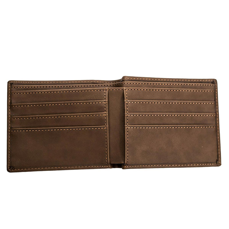 Personalized Vegan Leather Wallet - Dark Brown - Completeful
