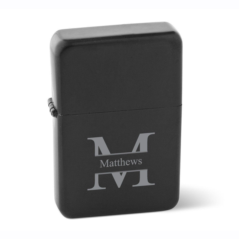 Personalized Matte Black Wind Proof Lighter -  - Lazerworx