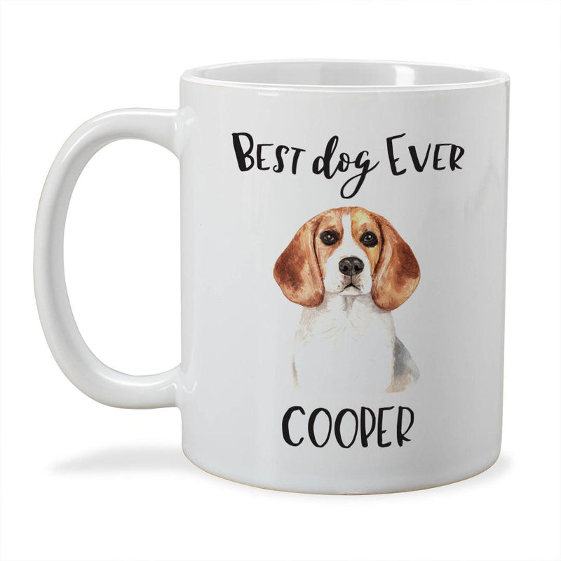 Personalized Choose Your Dog Best Dog Ever Christmas Mug -
