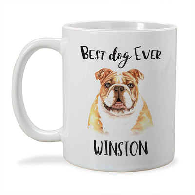 Personalized Choose Your Dog Best Dog Ever Christmas Mug -