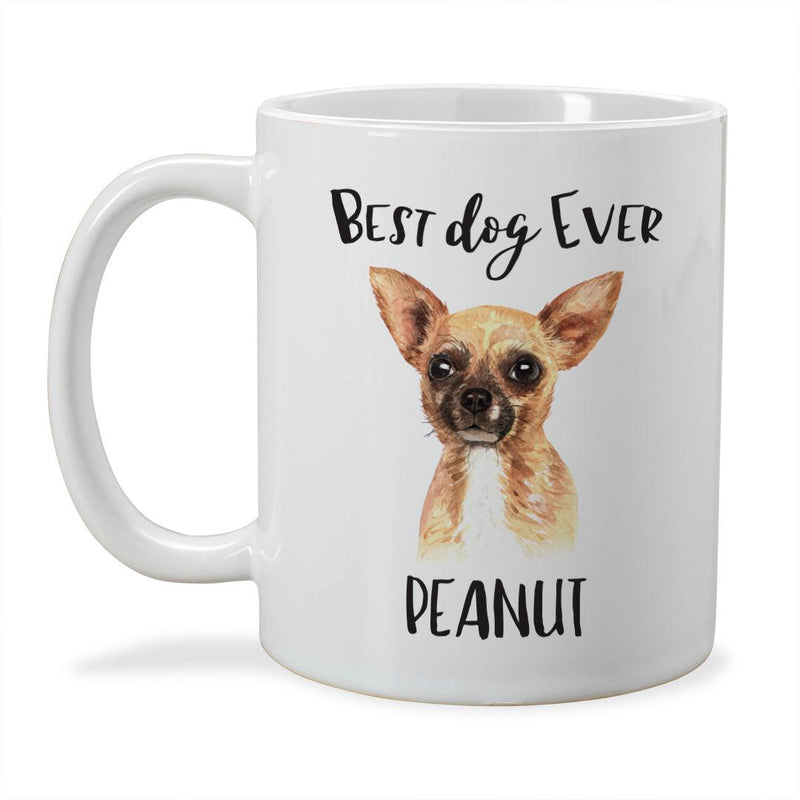 Personalized Choose Your Dog Best Dog Ever Christmas Mug -