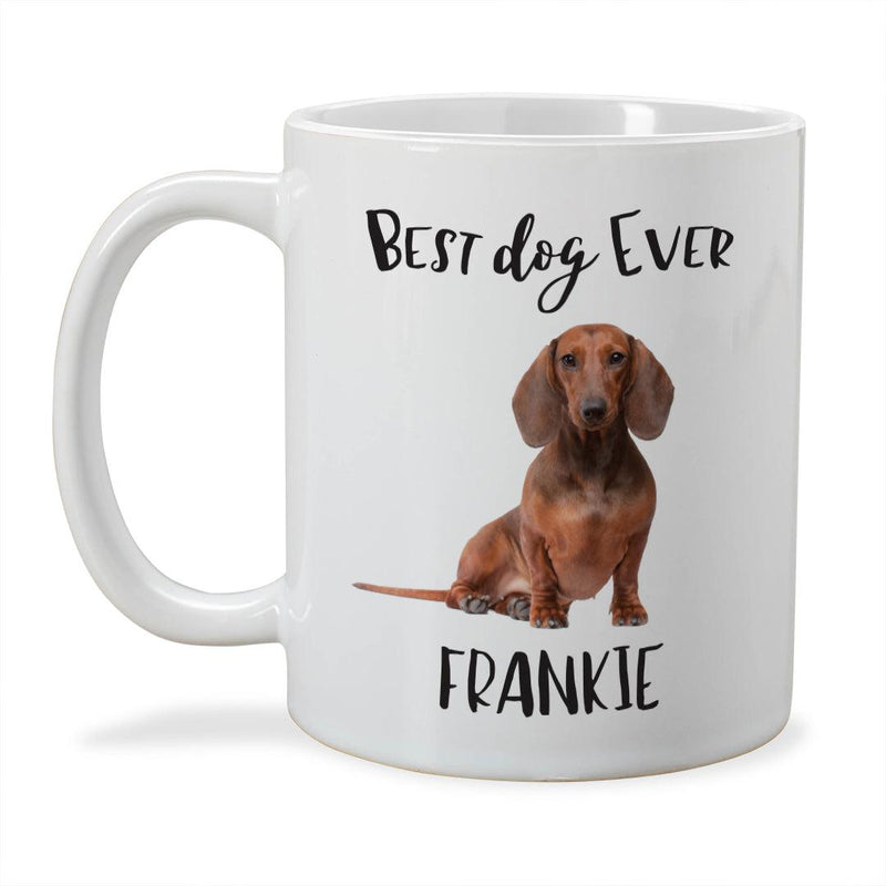 Personalized Choose Your Dog Best Dog Ever Christmas Mug -