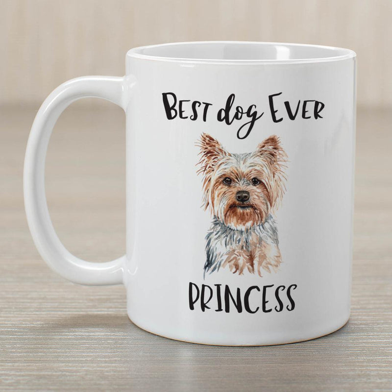 Personalized Choose Your Dog Best Dog Ever Christmas Mug - Yorkie