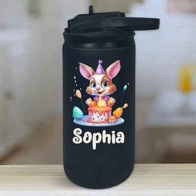 Personalized Kids Water Bottle Tumblers - Birthday Animals -