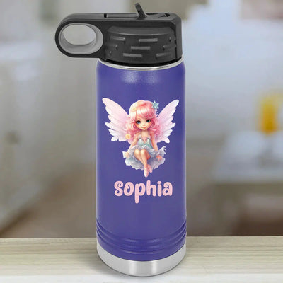 Personalized Kids Water Bottle Tumblers - Fairy -  - Lazerworx