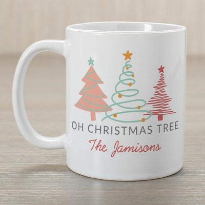 Personalized Oh Christmas Tree Ceramic Mug -
