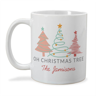 Personalized Oh Christmas Tree Ceramic Mug -