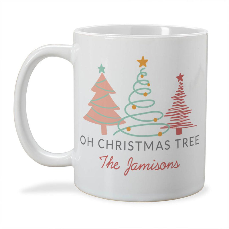 Personalized Oh Christmas Tree Ceramic Mug -