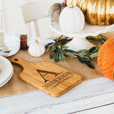 Personalized Handled Bamboo Cutting Boards -  - Qualtry