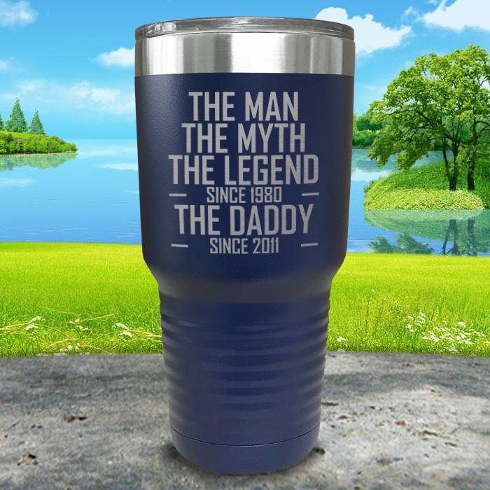 Personalized Man Myth Legend Parent Custom Dates Engraved Tumblers -  - Lazerworx