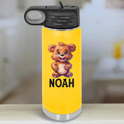 Personalized Water Bottle Tumblers -  Cute Zoo Animals -  - Lazerworx