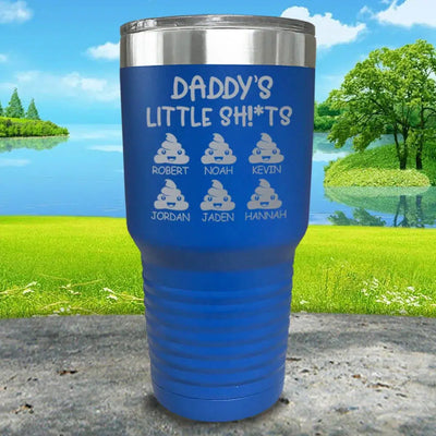 Personalized Daddy's Little Sh^t With Child Names Engraved Tumblers -  - Lazerworx