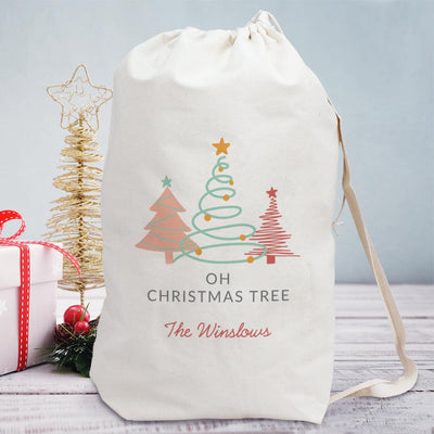 Personalized Oh Christmas Tree Santa Sack -