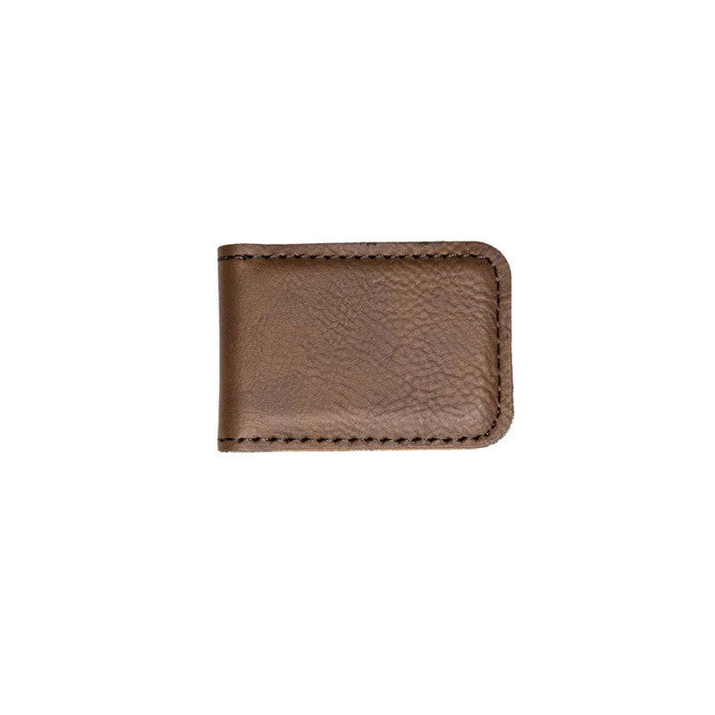 Personalized Leather Money Clip -