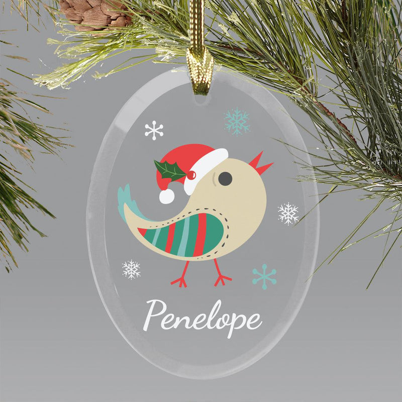 Personalized Christmas Bird Ornamnet -