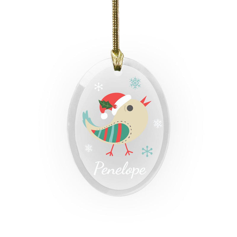 Personalized Christmas Bird Ornamnet -