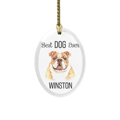 Personalized Choose Your Dog Best Dog Ever Christmas Ornament -
