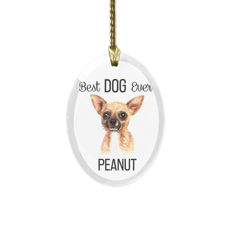 Personalized Choose Your Dog Best Dog Ever Christmas Ornament -