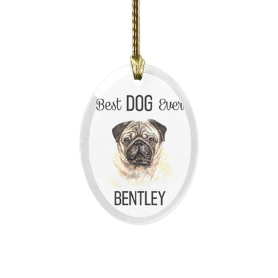 Personalized Choose Your Dog Best Dog Ever Christmas Ornament -