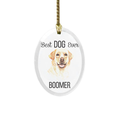 Personalized Choose Your Dog Best Dog Ever Christmas Ornament -