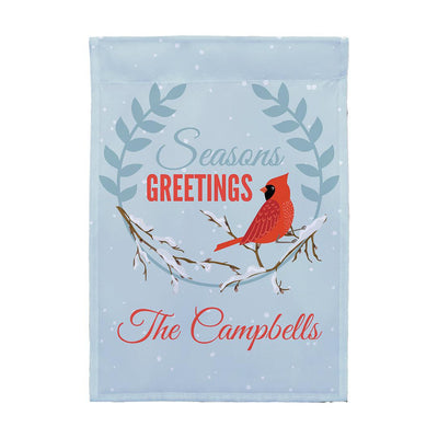 Personalized Cardinal Garden Flag -