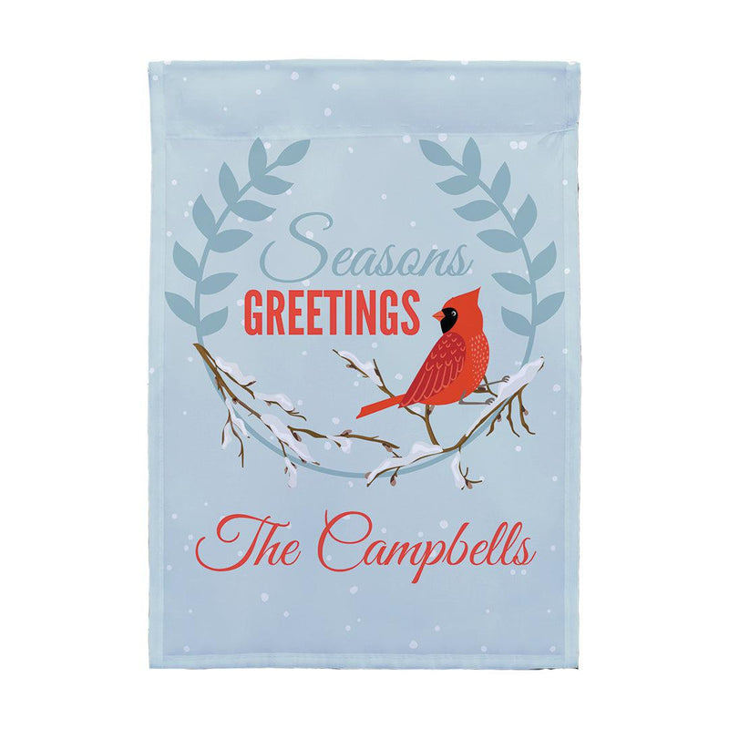 Personalized Cardinal Garden Flag -