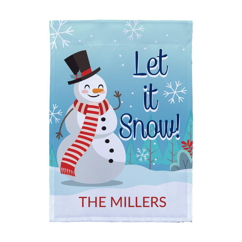 Personalized Let it Snow Garden Flag -  - Gifts For You Now