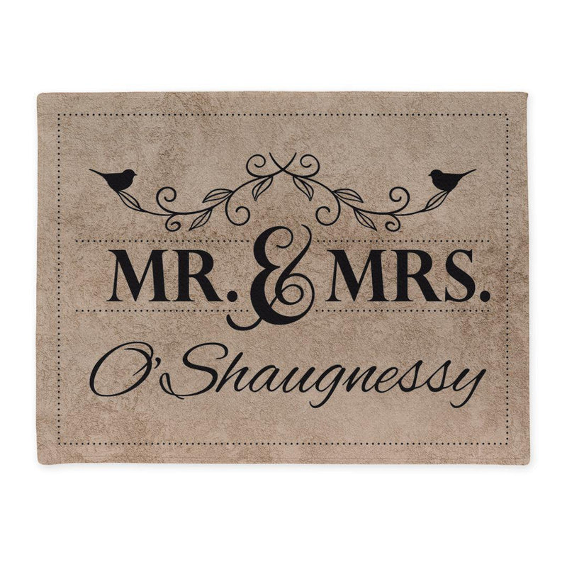 Personalized Mr & Mrs Tan Doormat -