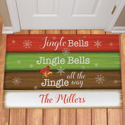 Personalized Jingle Bells Doormat - 18x24