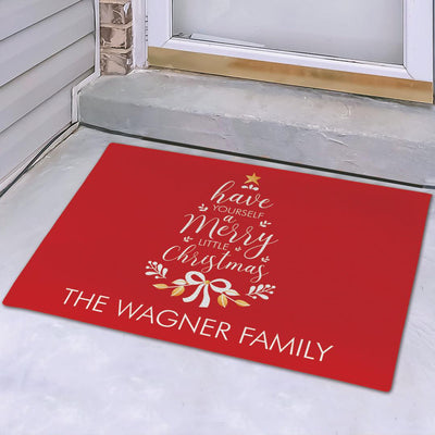 Personalized Have Yourself A Merry Little Christmas Doormat -