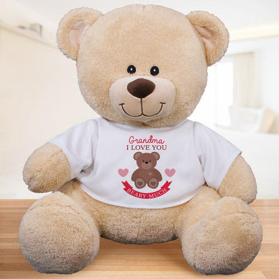 Personalized Name I Love You Beary Much Stuffed Sherman Bear -