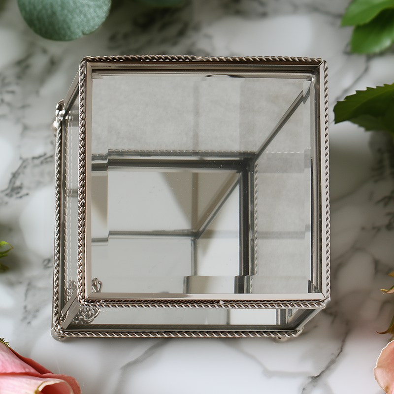 Personalized Glass Jewelry Box -
