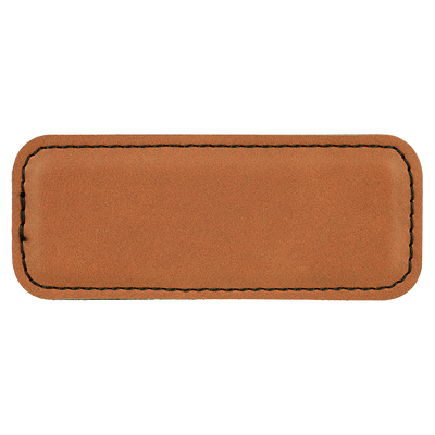Personalized Vegan Leather Badge with Magnet - Rawhide