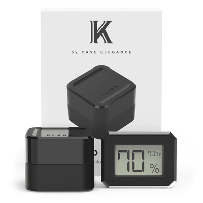 Klaro Valet - Smart Humidor - Black Octagon (MAG Brown)