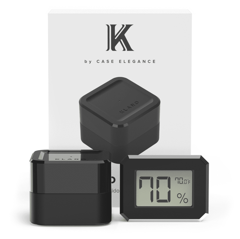 Klaro Valet - Smart Humidor - Black Octagon (MAG Brown)