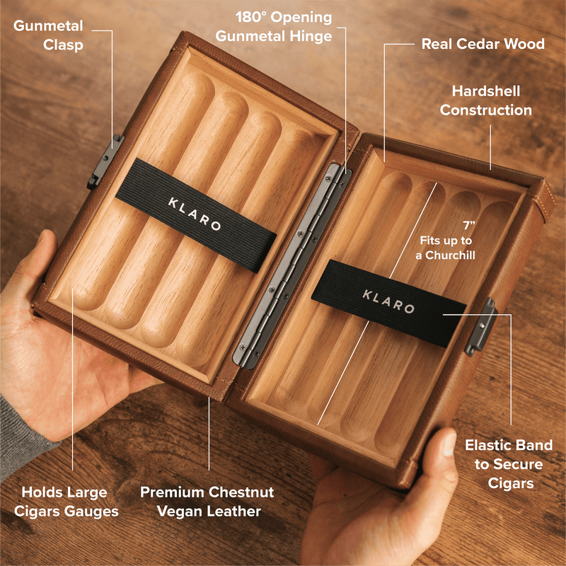 Maxwell 8-Cigar Travel Case -