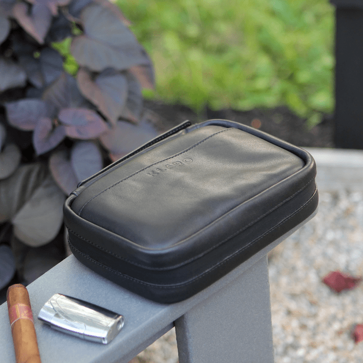 Flint Travel Leather Cigar Case -