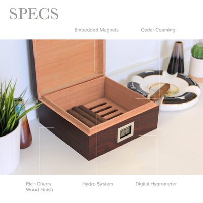 Kingston Cherry Finish Humidor -
