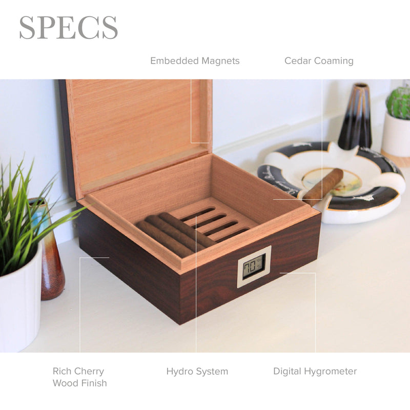 Kingston Cherry Finish Humidor -