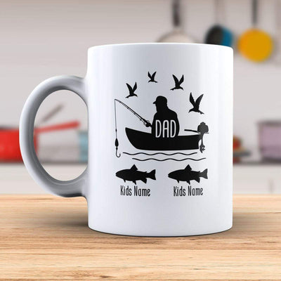 Personalized Dad Fishing Mug -  - Lazerworx